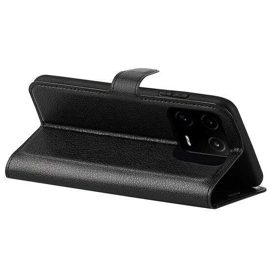 Xiaomi 13 Pro Hoesje, MobyDefend Kunstleren Wallet Book Case (Sluiting Voorkant), Zwart