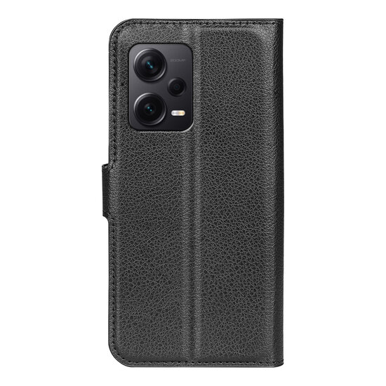 Xiaomi Redmi Note 12 Pro Plus 5G Hoesje, MobyDefend Kunstleren Wallet Book Case (Sluiting Voorkant), Zwart