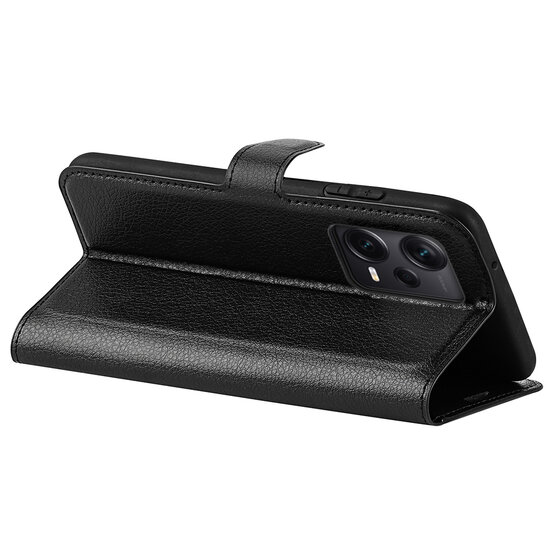 Xiaomi Redmi Note 12 Pro Plus 5G Hoesje, MobyDefend Kunstleren Wallet Book Case (Sluiting Voorkant), Zwart