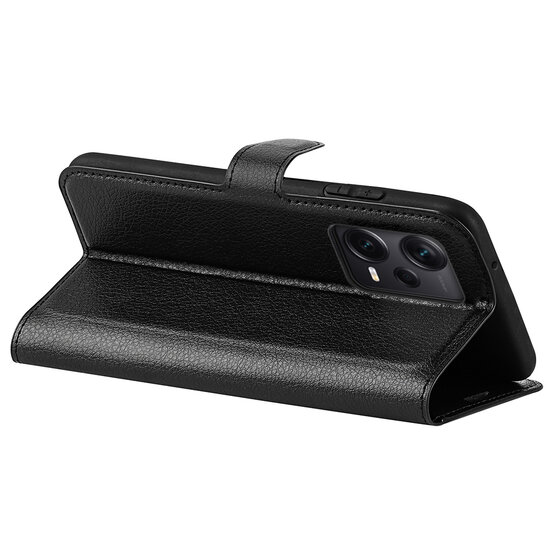 Xiaomi Redmi Note 12 Pro Plus 5G Hoesje - MobyDefend Kunstleren Wallet Book Case (Sluiting Voorkant) - Zwart