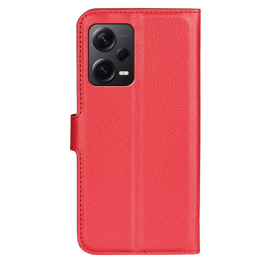 Xiaomi Redmi Note 12 Pro Plus 5G Hoesje, MobyDefend Kunstleren Wallet Book Case (Sluiting Voorkant), Rood