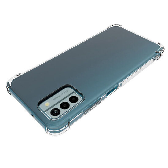 Nokia G22 Hoesje - MobyDefend Transparante Shockproof TPU Backcover - Verstevigde Hoeken - Volledig Doorzichtig