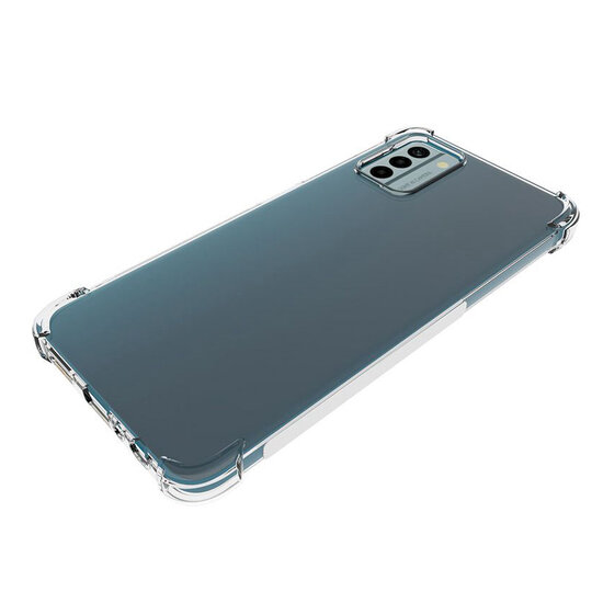 Nokia G22 Hoesje - MobyDefend Transparante Shockproof TPU Backcover - Verstevigde Hoeken - Volledig Doorzichtig