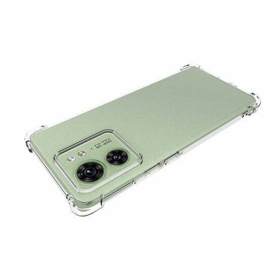 Motorola Edge 40 Hoesje - MobyDefend Transparante Shockproof TPU Backcover - Verstevigde Hoeken - Volledig Doorzichtig