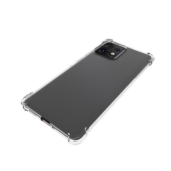 Motorola Edge 40 Pro Hoesje - MobyDefend Transparante Shockproof TPU Backcover - Verstevigde Hoeken - Volledig Doorzichtig