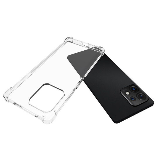 Motorola Edge 40 Pro Hoesje - MobyDefend Transparante Shockproof TPU Backcover - Verstevigde Hoeken - Volledig Doorzichtig