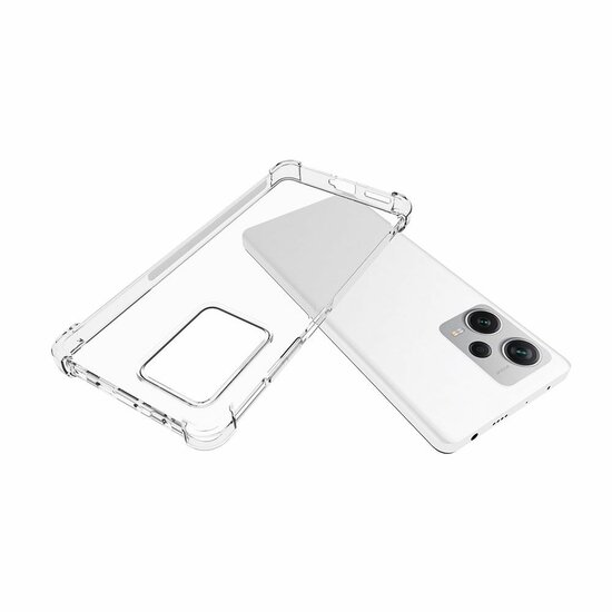 Xiaomi Redmi Note 12 Pro Plus 5G Hoesje - MobyDefend Transparante Shockproof TPU Backcover - Verstevigde Hoeken - Volledig Doorzichtig