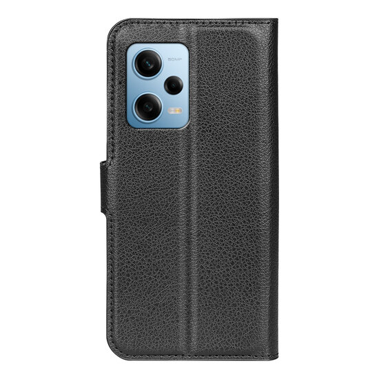 Xiaomi Redmi Note 12 Pro 5G Hoesje, MobyDefend Kunstleren Wallet Book Case (Sluiting Voorkant), Zwart