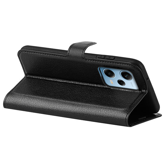 Xiaomi Redmi Note 12 Pro 5G Hoesje - MobyDefend Kunstleren Wallet Book Case (Sluiting Voorkant) - Zwart