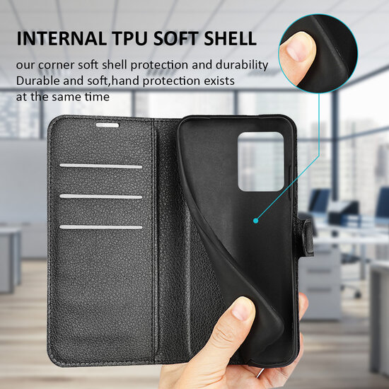 Xiaomi Redmi Note 12 Pro 5G Hoesje - MobyDefend Kunstleren Wallet Book Case (Sluiting Voorkant) - Bruin