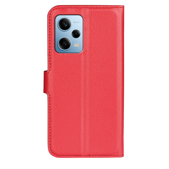 Xiaomi Redmi Note 12 Pro 5G Hoesje, MobyDefend Kunstleren Wallet Book Case (Sluiting Voorkant), Rood