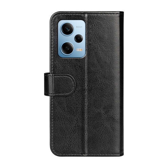 Xiaomi Redmi Note 12 Pro 5G Hoesje, MobyDefend Wallet Book Case (Sluiting Achterkant), Zwart