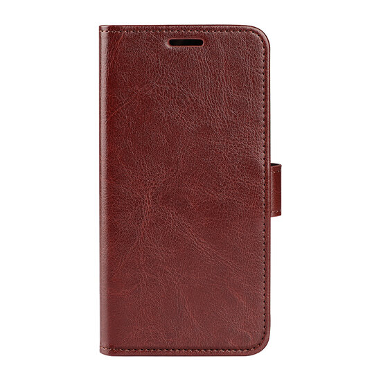 Xiaomi Redmi Note 12 Pro 5G Hoesje, MobyDefend Wallet Book Case (Sluiting Achterkant), Bruin