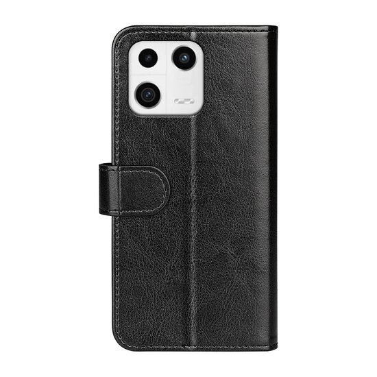 Xiaomi 13 Hoesje, MobyDefend Wallet Book Case (Sluiting Achterkant), Zwart