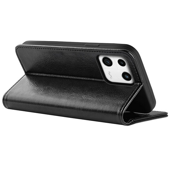 Xiaomi 13 Hoesje, MobyDefend Wallet Book Case (Sluiting Achterkant), Zwart