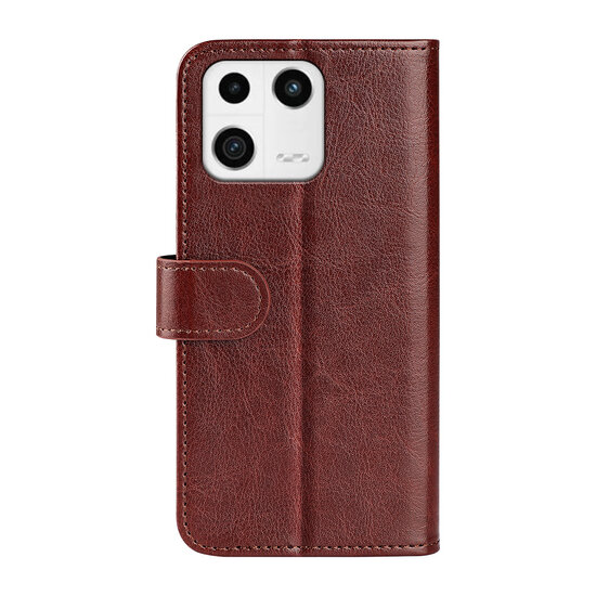 Xiaomi 13 Hoesje - MobyDefend Wallet Book Case (Sluiting Achterkant) - Bruin