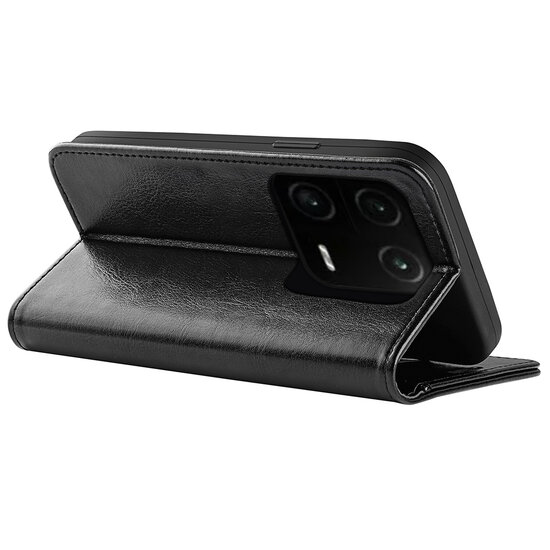 Xiaomi 13 Pro Hoesje - MobyDefend Wallet Book Case (Sluiting Achterkant) - Zwart