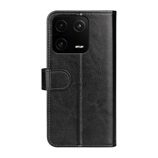 Xiaomi 13 Pro Hoesje, MobyDefend Wallet Book Case (Sluiting Achterkant), Zwart