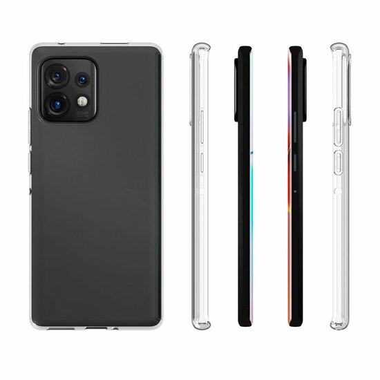 Motorola Edge 40 Pro Hoesje - MobyDefend Transparante TPU Backcover - Volledig Doorzichtig