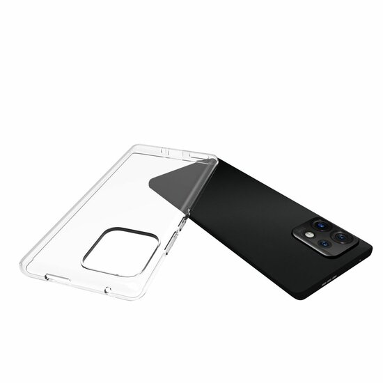 Motorola Edge 40 Pro Hoesje, MobyDefend Transparante TPU Gelcase, Volledig Doorzichtig