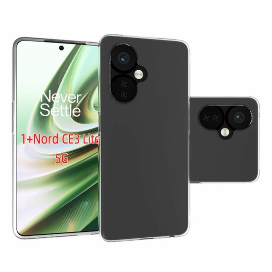 OnePlus Nord CE 3 Lite Hoesje - MobyDefend Transparante TPU Backcover - Volledig Doorzichtig