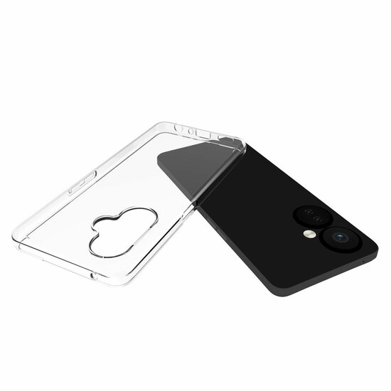 OnePlus Nord CE 3 Lite Hoesje - MobyDefend Transparante TPU Backcover - Volledig Doorzichtig