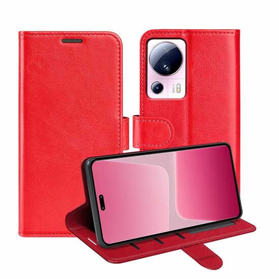 Sony Xperia 10 V Hoesje, MobyDefend Wallet Book Case (Sluiting Achterkant), Rood