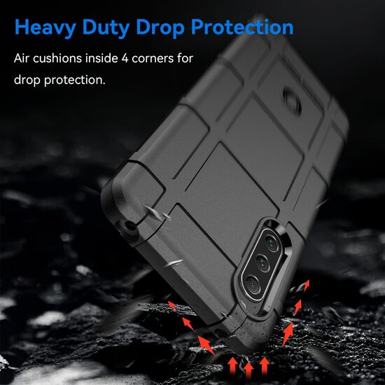 Sony Xperia 10 V Hoesje - Mobydefend Rugged Shield TPU Backcover - Groen