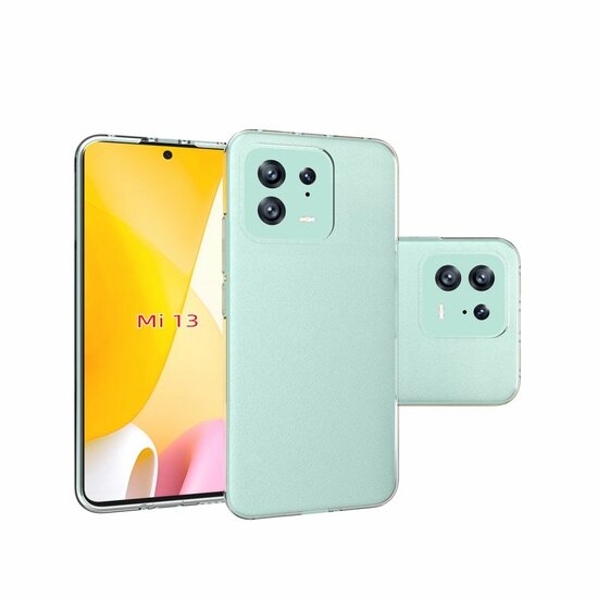 Xiaomi 13 Hoesje - MobyDefend Transparante TPU Backcover - Volledig Doorzichtig