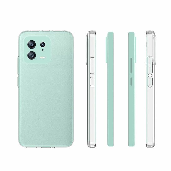 Xiaomi 13 Hoesje - MobyDefend Transparante TPU Backcover - Volledig Doorzichtig