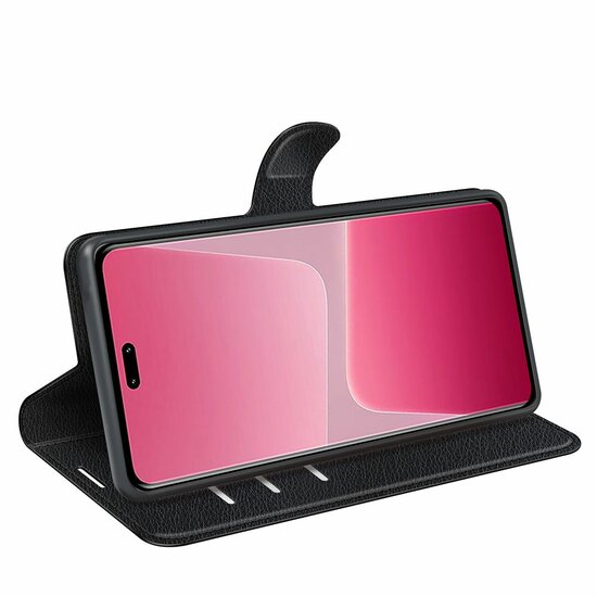 Xiaomi 13 Lite Hoesje - MobyDefend Kunstleren Wallet Book Case (Sluiting Voorkant) - Zwart