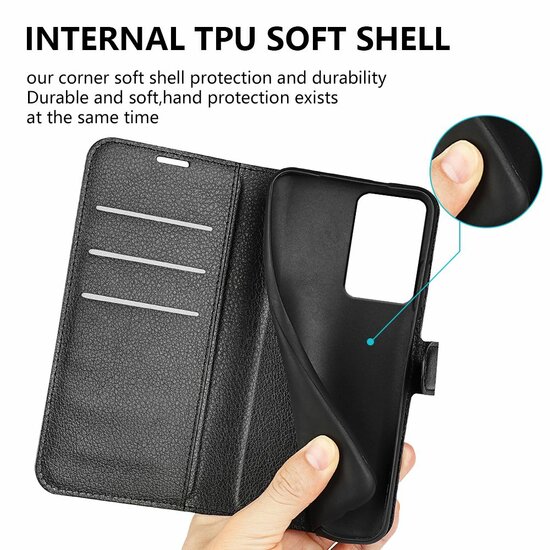 Xiaomi 13 Lite Hoesje - MobyDefend Kunstleren Wallet Book Case (Sluiting Voorkant) - Rood