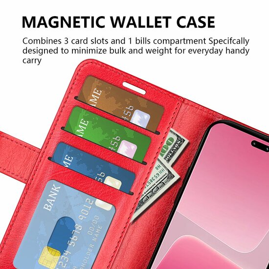 Xiaomi 13 Lite Hoesje - MobyDefend Wallet Book Case (Sluiting Achterkant) - Bruin