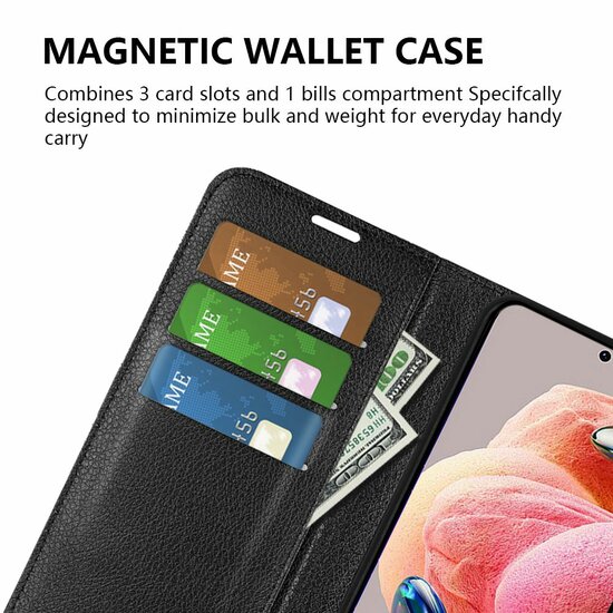 Xiaomi Redmi Note 12 4G Hoesje - MobyDefend Kunstleren Wallet Book Case (Sluiting Voorkant) - Bruin