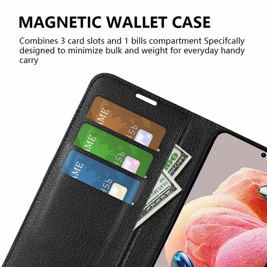 Xiaomi Redmi Note 12 4G Hoesje, MobyDefend Kunstleren Wallet Book Case (Sluiting Voorkant), Bruin