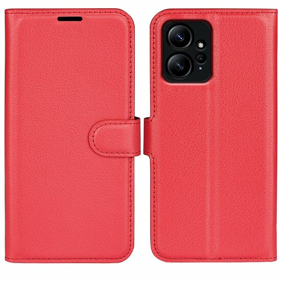 Xiaomi Redmi Note 12 4G Hoesje - MobyDefend Kunstleren Wallet Book Case (Sluiting Voorkant) - Rood