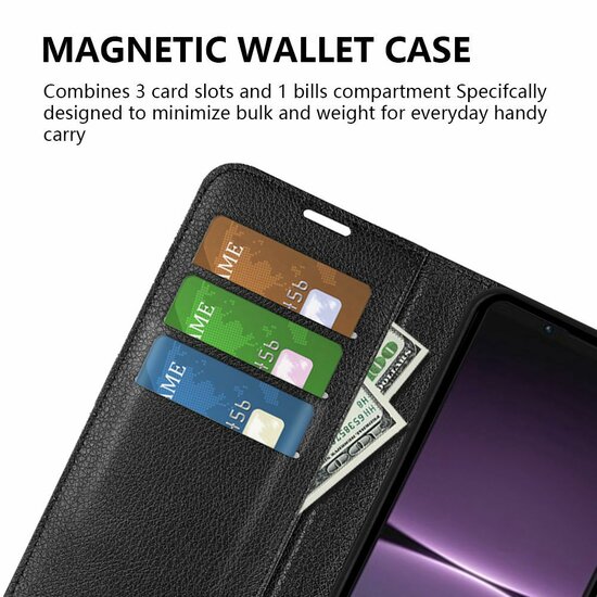 Sony Xperia 1 V Hoesje, MobyDefend Kunstleren Wallet Book Case (Sluiting Voorkant), Rood