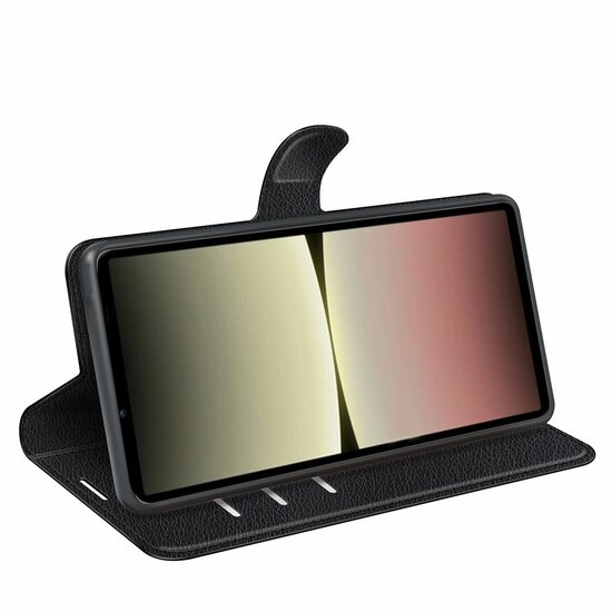 Sony Xperia 10 V Hoesje - MobyDefend Kunstleren Wallet Book Case (Sluiting Voorkant) - Zwart