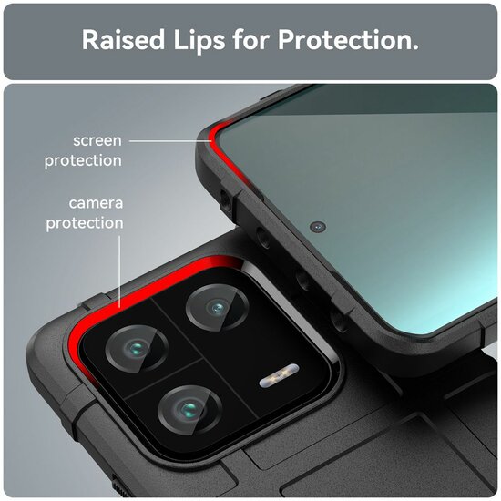 Xiaomi 13 Pro Hoesje - Mobydefend Rugged Shield TPU Backcover - Groen