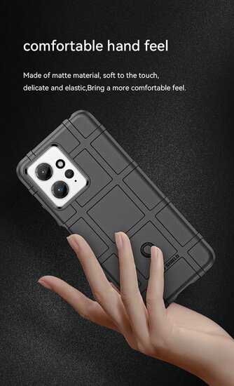 Xiaomi Redmi Note 12 4G Hoesje - Mobydefend Rugged Shield TPU Backcover - Blauw