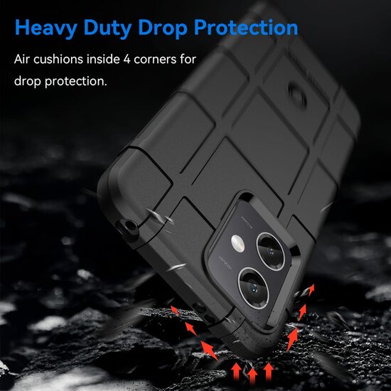 Xiaomi Redmi Note 12 5G Hoesje - Mobydefend Rugged Shield TPU Backcover - Groen