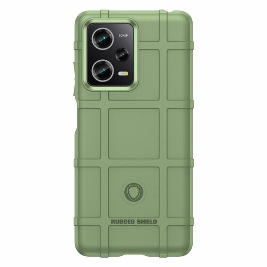 Xiaomi Redmi Note 12 Pro 5G Hoesje, Rugged Shield TPU Gelcase, Groen