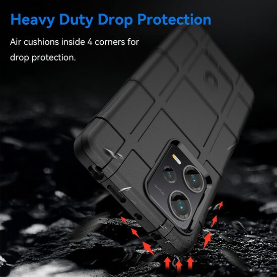 Xiaomi Redmi Note 12 Pro Plus 5G Hoesje - Mobydefend Rugged Shield TPU Backcover - Zwart