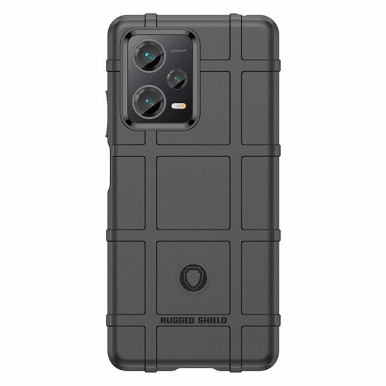 Xiaomi Redmi Note 12 Pro Plus 5G Hoesje, Rugged Shield TPU Gelcase, Zwart