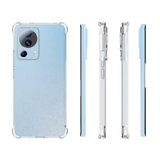 Xiaomi 13 Lite Hoesje - MobyDefend Transparante Shockproof TPU Backcover - Verstevigde Hoeken - Volledig Doorzichtig