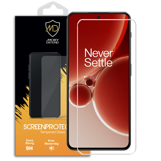 OnePlus Nord 3 Screenprotector - MobyDefend Case-Friendly Screensaver - Gehard Glas