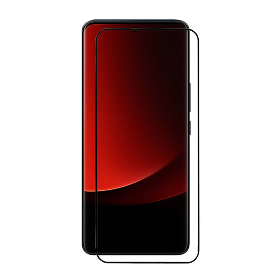 Xiaomi 13 Ultra Screenprotector - MobyDefend Screensaver Met Zwarte Randen - Gehard Glas