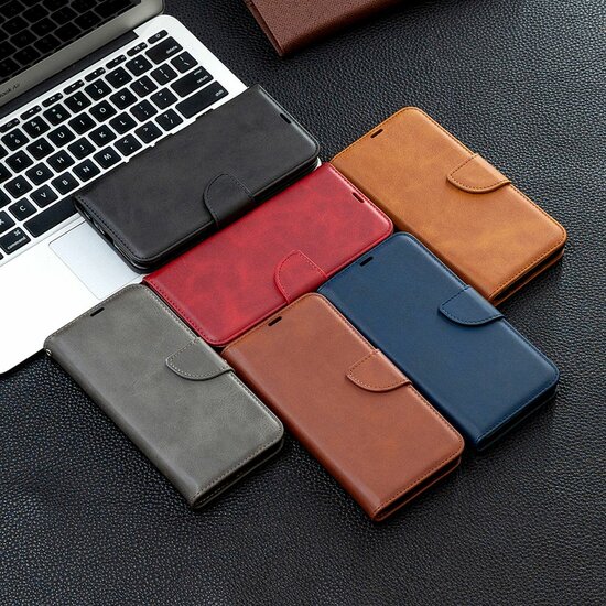 Motorola Edge 40 Hoesje - MobyDefend Wallet Book Case Met Koord - Blauw