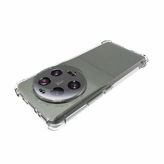 Xiaomi 13 Ultra Hoesje - MobyDefend Transparante Shockproof TPU Backcover - Verstevigde Hoeken - Volledig Doorzichtig