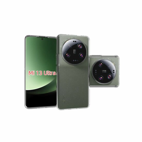 Xiaomi 13 Ultra Hoesje - MobyDefend Transparante TPU Backcover - Volledig Doorzichtig